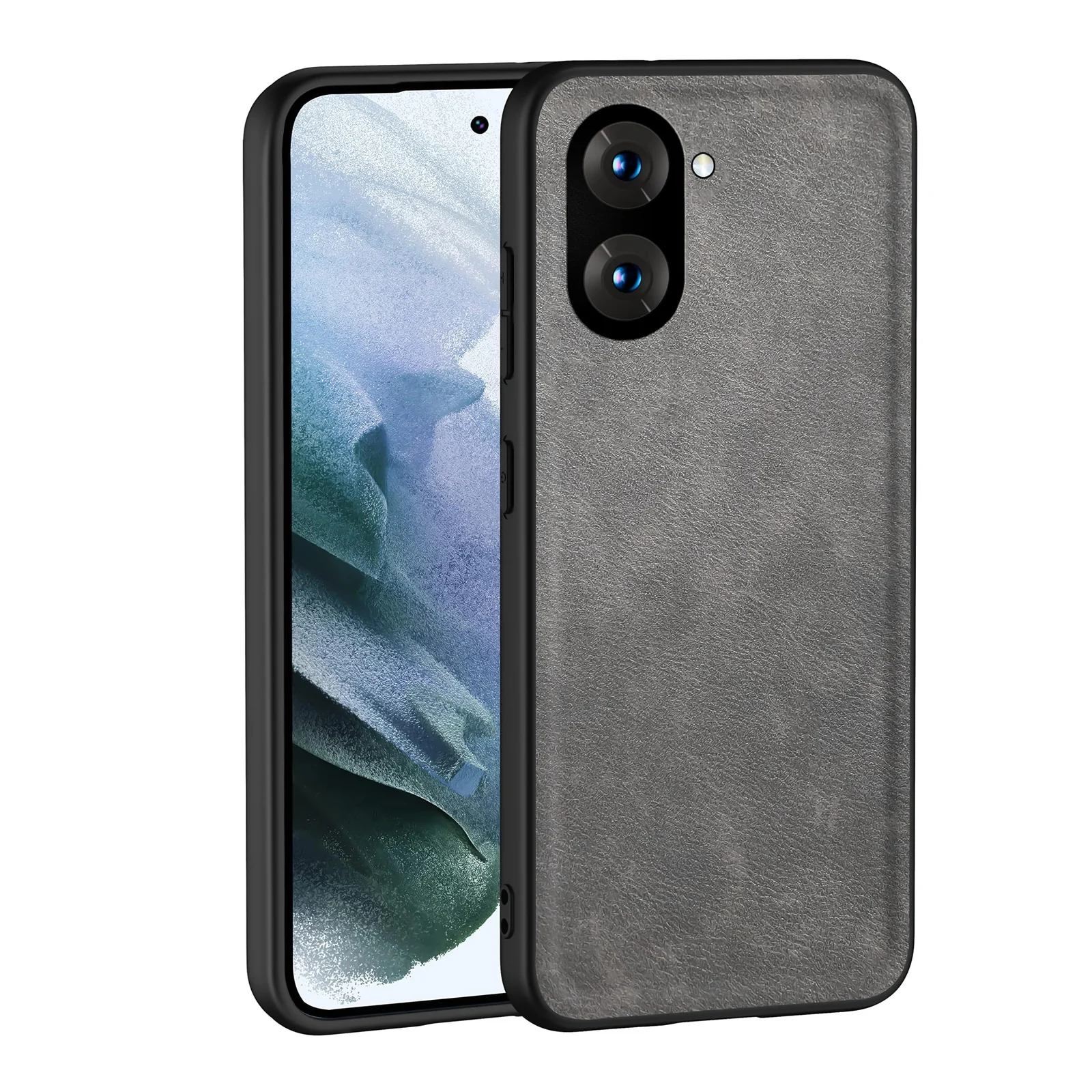 Dl3 Mobilak Case for Realme 10 Leather Case,Anti-Drop, Anti-Shock, Non-Slip Texture,Simple Cell Phong Cover (Havana)