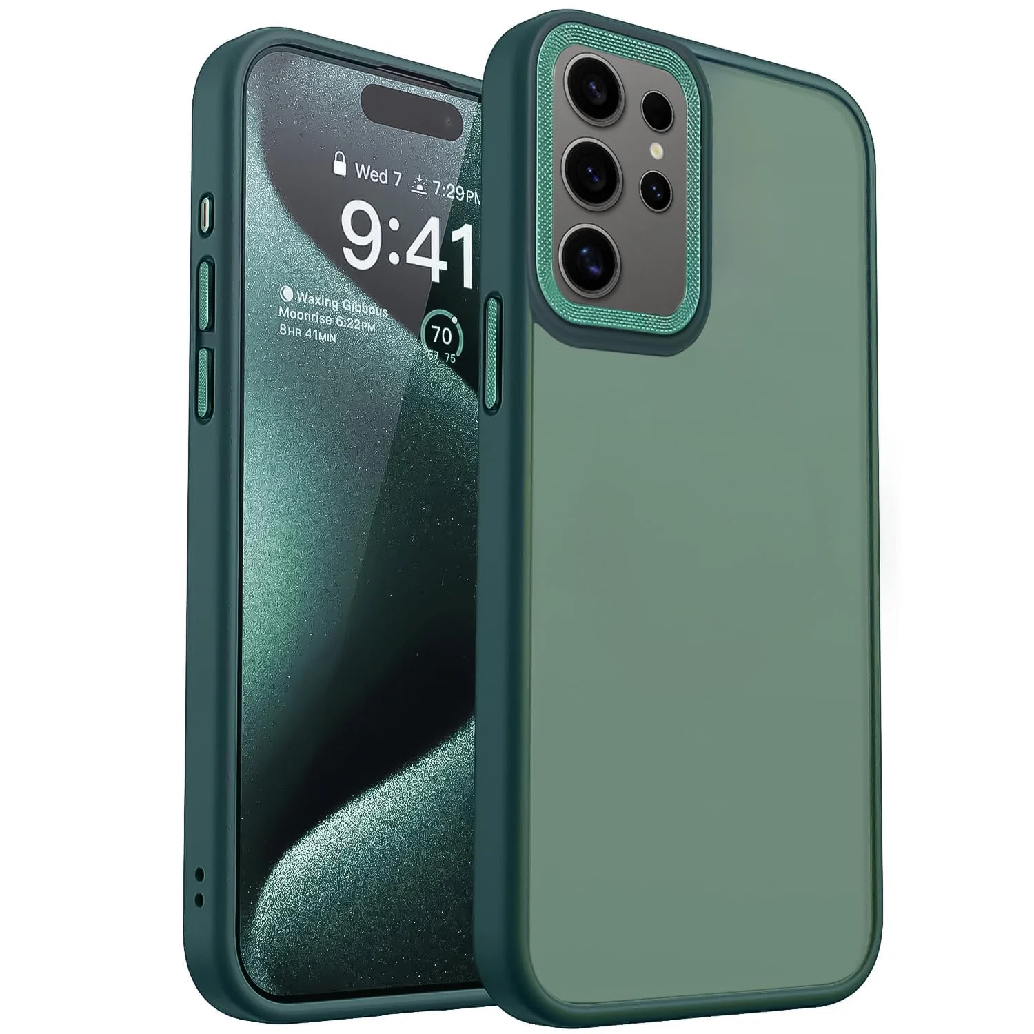 Dl3 Mobilak Case for Samsung Galaxy S25 Ultra Case Magnetic Translucent Matte Phone Cases Thin Slim Fit Shockproof Bumper Protective Cover for Women Men Girls (Green)