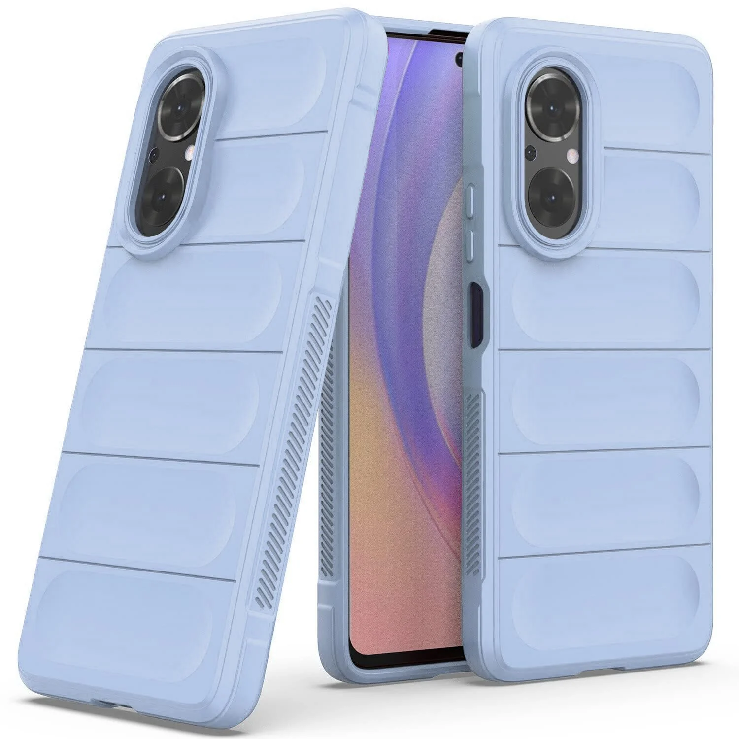DL3 Mobilak Flexible Silicone and TPU Protective Case with Camera Protection for Huawei Nova 9 SE / Honor 50 SE - Baby Blue