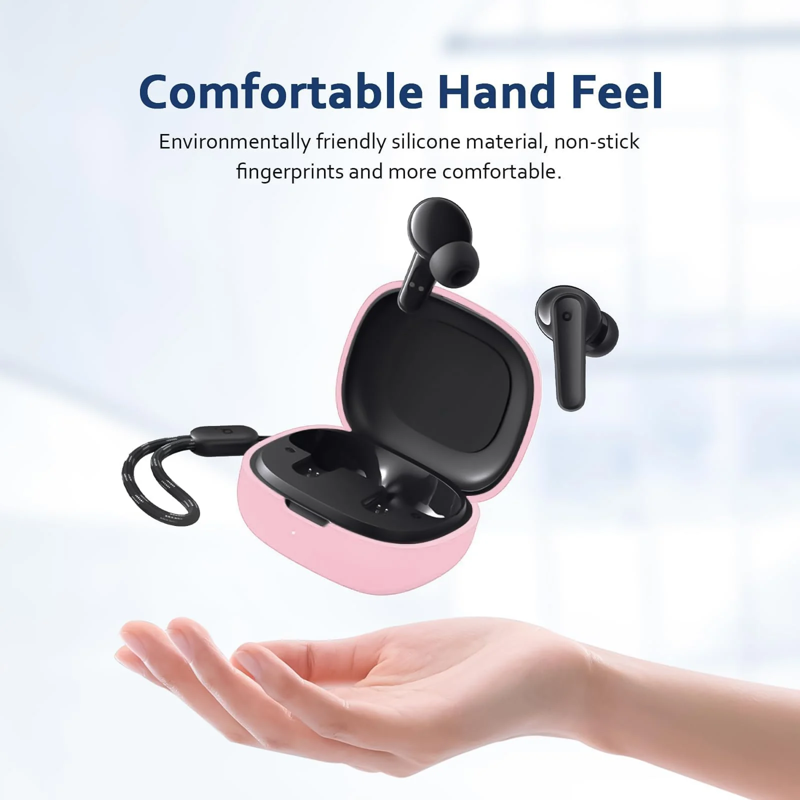 DL3 Mobilak Silicone Cover Case Compatible with Anker R50i, Anker P20i Portable Protective Case Cover With Keychain - Pink