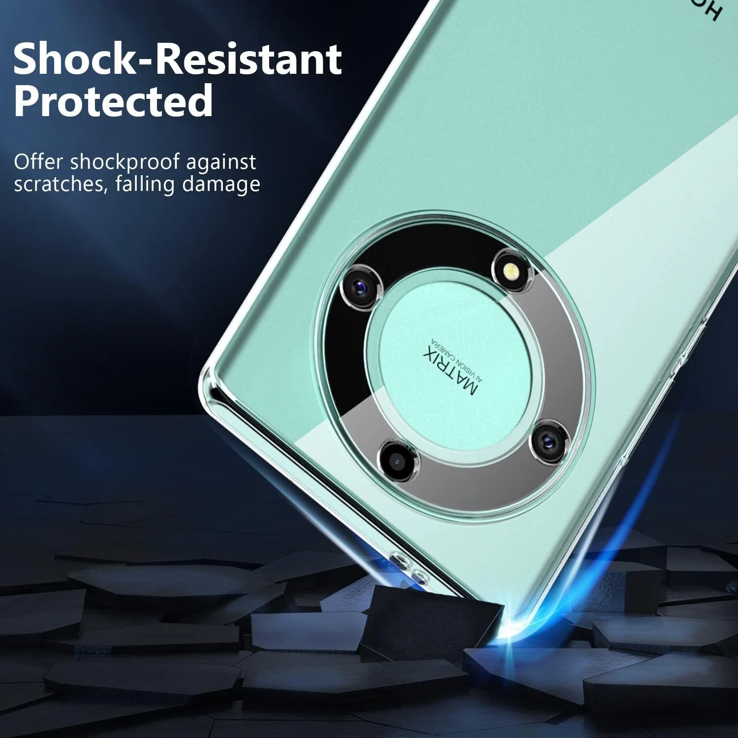 DL3 Mobilak Case Compatible with Honor X9a 5G / Honor Magic 5 Lite Case Crystal Soft TPU Gel Case Flexible Silicone Anti-Scratch Camera Protection TPU Cover - Clear