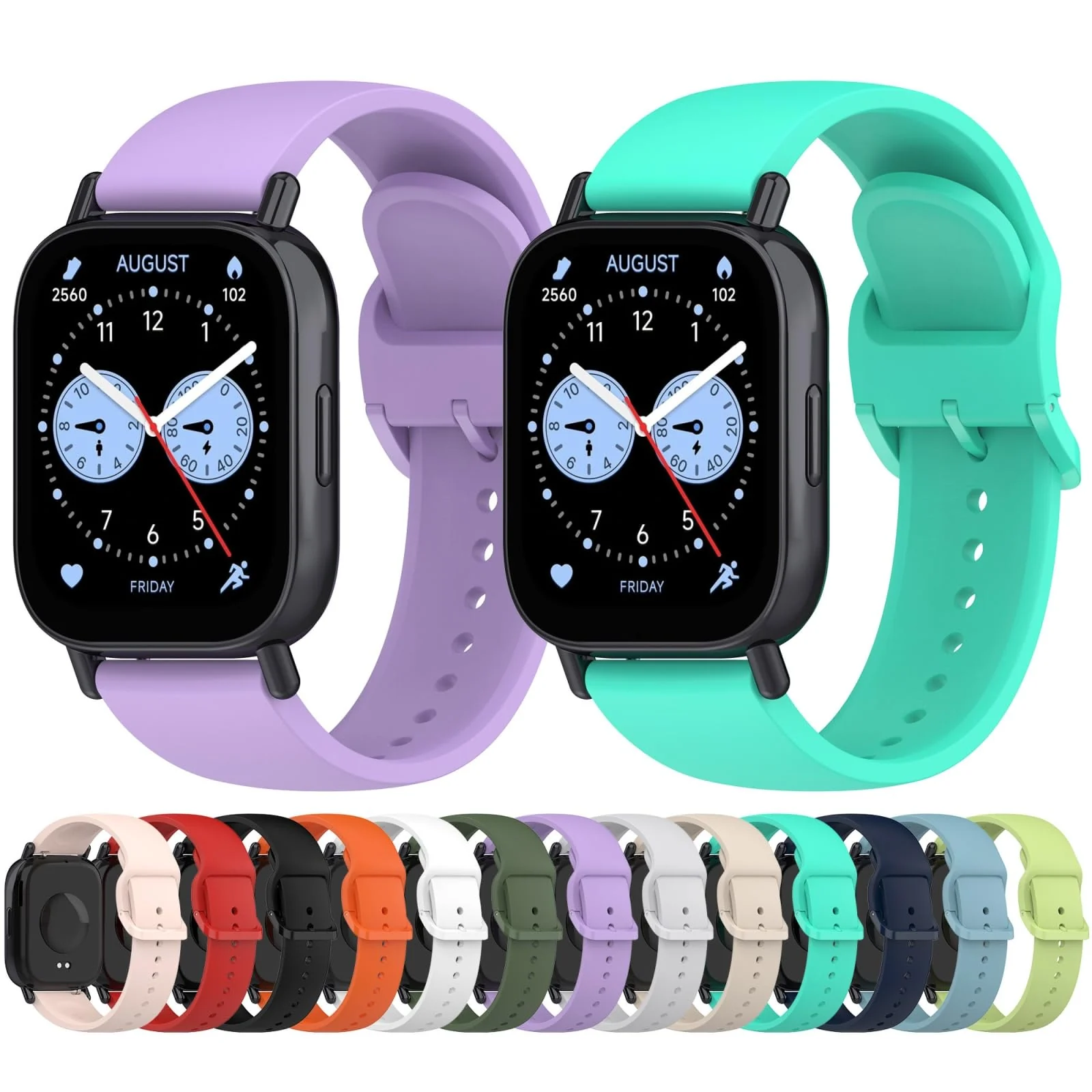 DL3 Mobilak Straps Compatible with Xiaomi Redmi Watch 5 Active/Redmi Watch 5 Lite Bracelet, 22mm Soft Silicone Replacement Band Sports Strap Wristbands [Wear-resistant] [breathable] - Gray