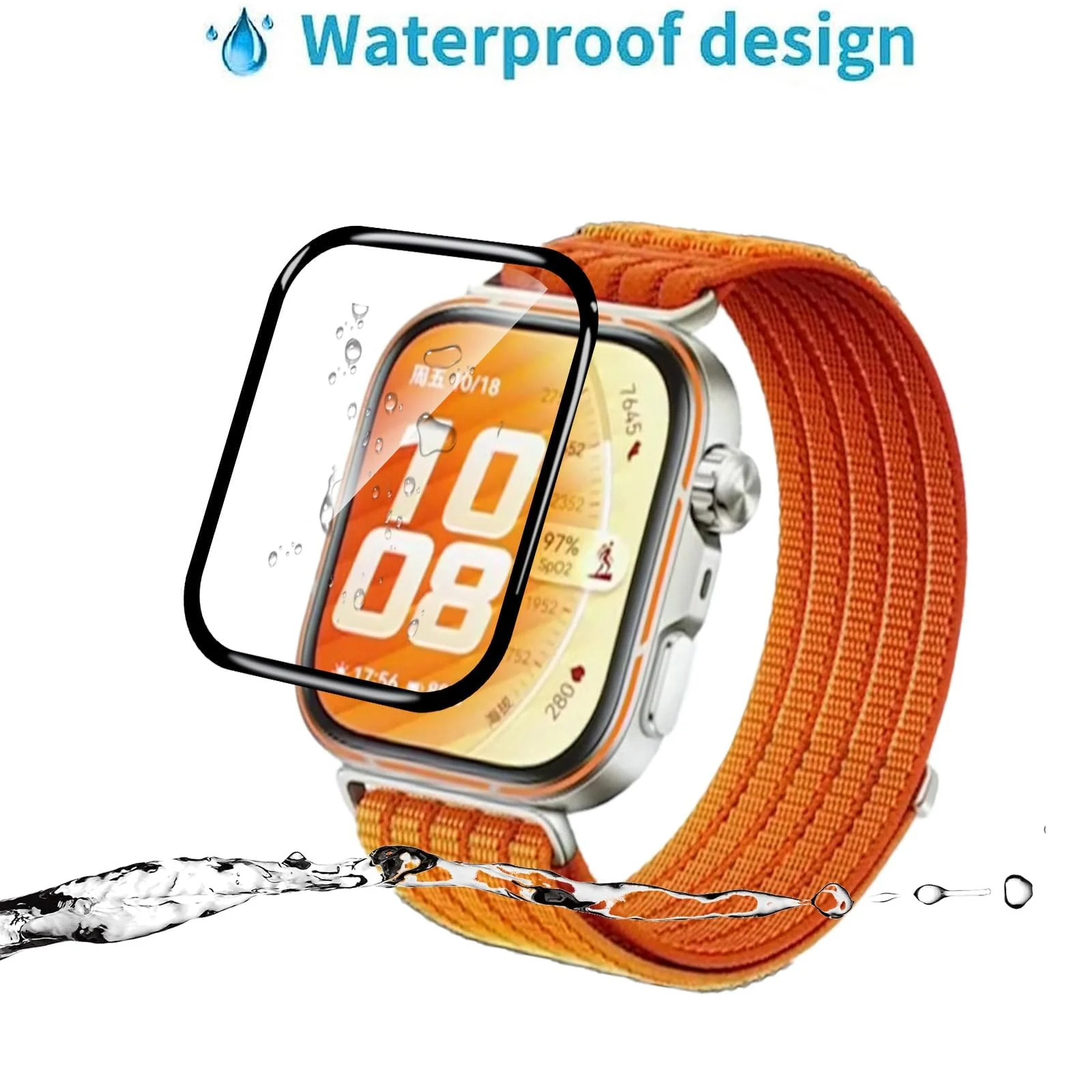 DL3 MOBILAK 3D Curved Soft Watch Screen Film for Huawei Watch Fit 5 Pro, Clear