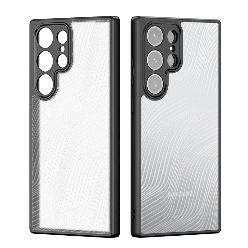 DL3 Mobilak Compatible with Samsung Galaxy S24 Ultra Case Waterproof, Full-Body Heavy Duty Shockproof Phone Case, Translucent Matte Cover, Built-in Camera Lens Protective - Black