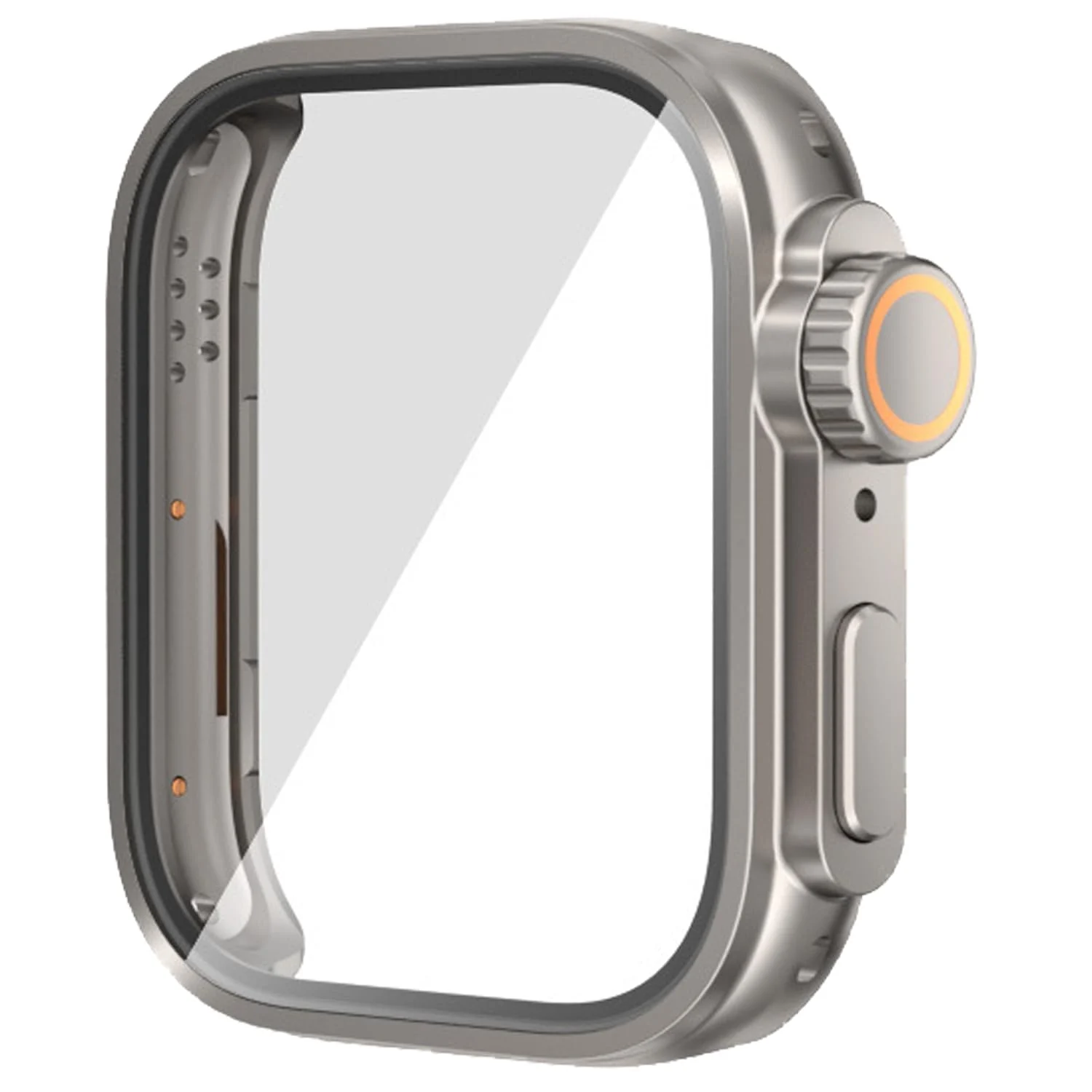 DL3 Mobilak for Huawei Watch Fit 4 2025 Case Screen Protector, [Looks Like iWatch Ultra Case] Built-in Tempered Glass Screen Unique Design Case Cover for Huawei Watch Fit4 - Starlight