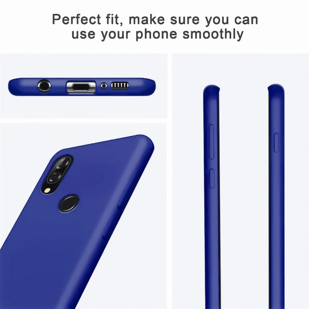 DL3 Mobilak Soft Silicone Protective Case for Huawei nova 3i with Microfiber Lining and Shockproof Design - Pepsi