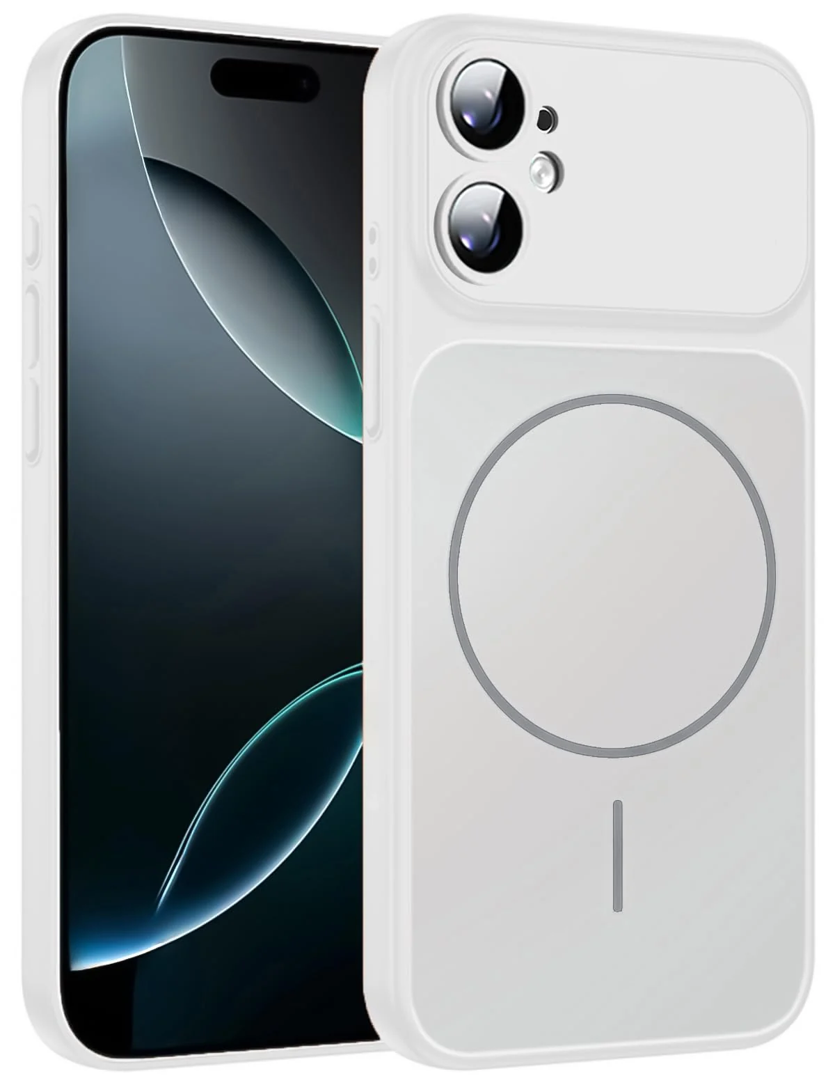 Mobigon Premium Liquid Silicone Case for iPhone 11, Compatible with MagSafe, Built-in Camera Protection, Glossy Back Design, Shockproof Soft Protective Phone Cover