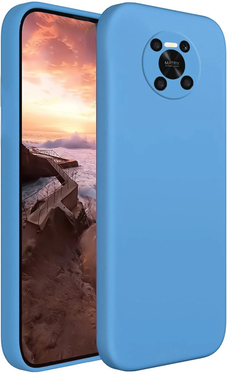 Dl3 Mobilak Honor X9 Case,Soft Flexible Silicone Gel Rubber Bumper Cover,Slim Fit Full Body Shockproof Protective Phone Case (Sky Blue)