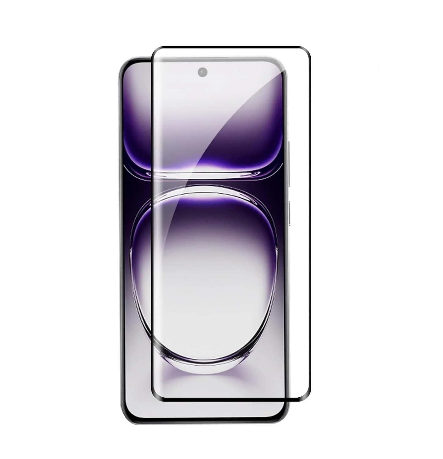 DL3 Mobilak Full Curved 5D Glass Screen Protector Full Glue For OPPO Reno 12 - Black