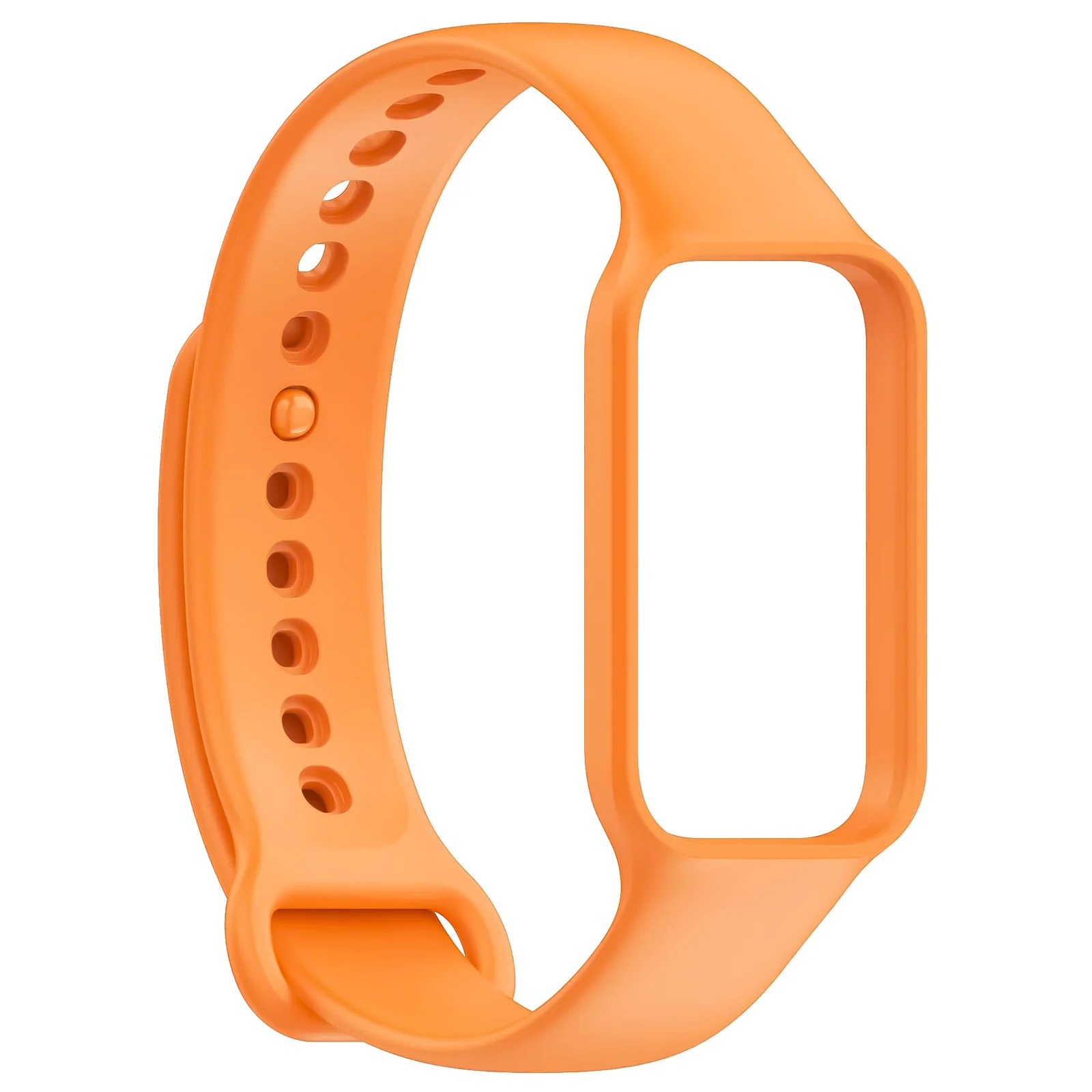 DL3 Mobilak Smart Watch Strap for Xiaomi Redmi Band 2, Sport Silicone Watch Band Wrist Strap, Replacement Bracelet Wristband Wrist Strap for Xiaomi Redmi Smart Band2 Accessories - A.Orange