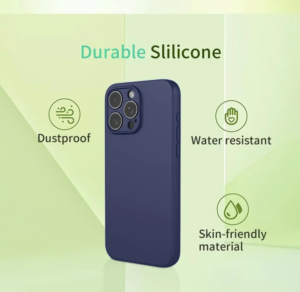 DL3 Mobilak Liquid Silicone Case for realme C65, Shock-absorbing protection, Scratch-resistant surface, Soft microfiber lining - Dark Blue