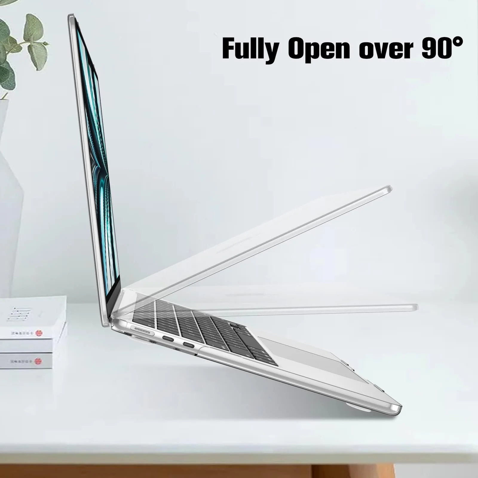 DL3 Mobilak Compatible with MacBook Pro 15 Case 2019 2018 2017 2016 Release A1990 A1707 with Touch Bar and Touch ID, Plastic Hard Case Shell Cover - Clear