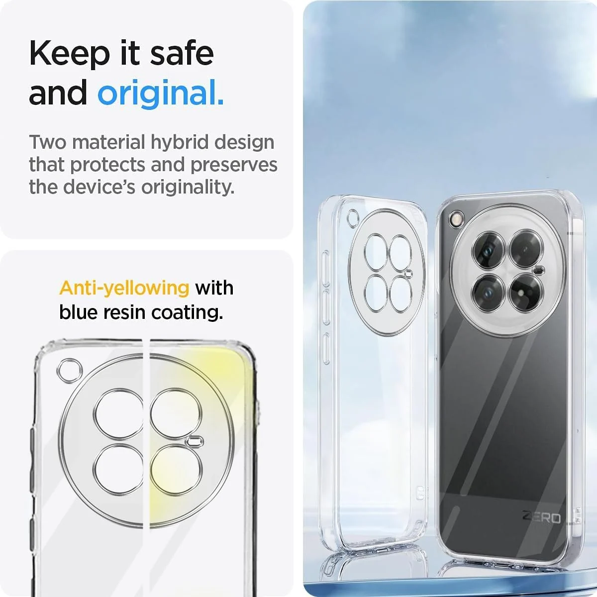 DL3 Mobilak Case Compatible with Infinix Zero 40 4G, Case Crystal Soft TPU Gel Case Flexible Silicone Anti-Scratch Camera Protection TPU Cover - Clear