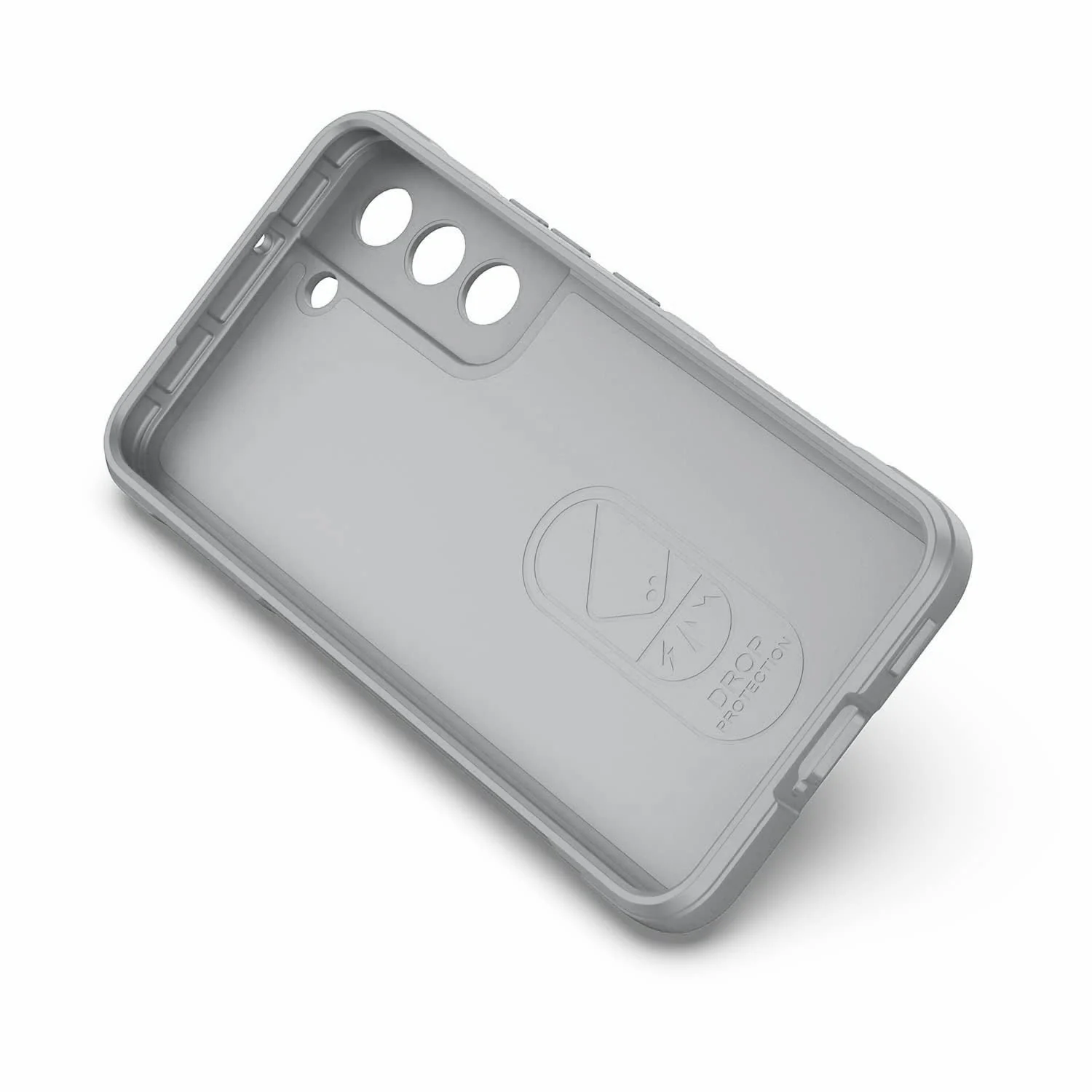 DL3 Mobilak Silicone Case for Samsung Galaxy S22 5G 6.1-Inch Heavy Duty Protective [Slim Fit] Shockproof Soft Flexible Protective Design Shock-Absorption TPU Cover With Camera Protection - Gray