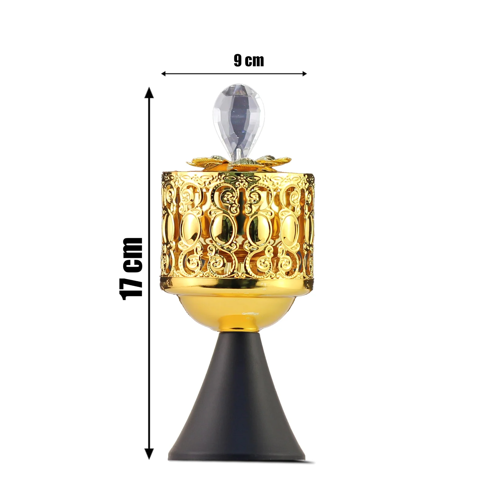 Mobigon Charcoal Incense Burner, Bakhoor Burner, Oud Frankincense Incense Burner, Vintage Arabic Burner, Suitable For Arabian Oud, Yoga, Spa and Aromatherapy, Office & Home Decor - Style 63