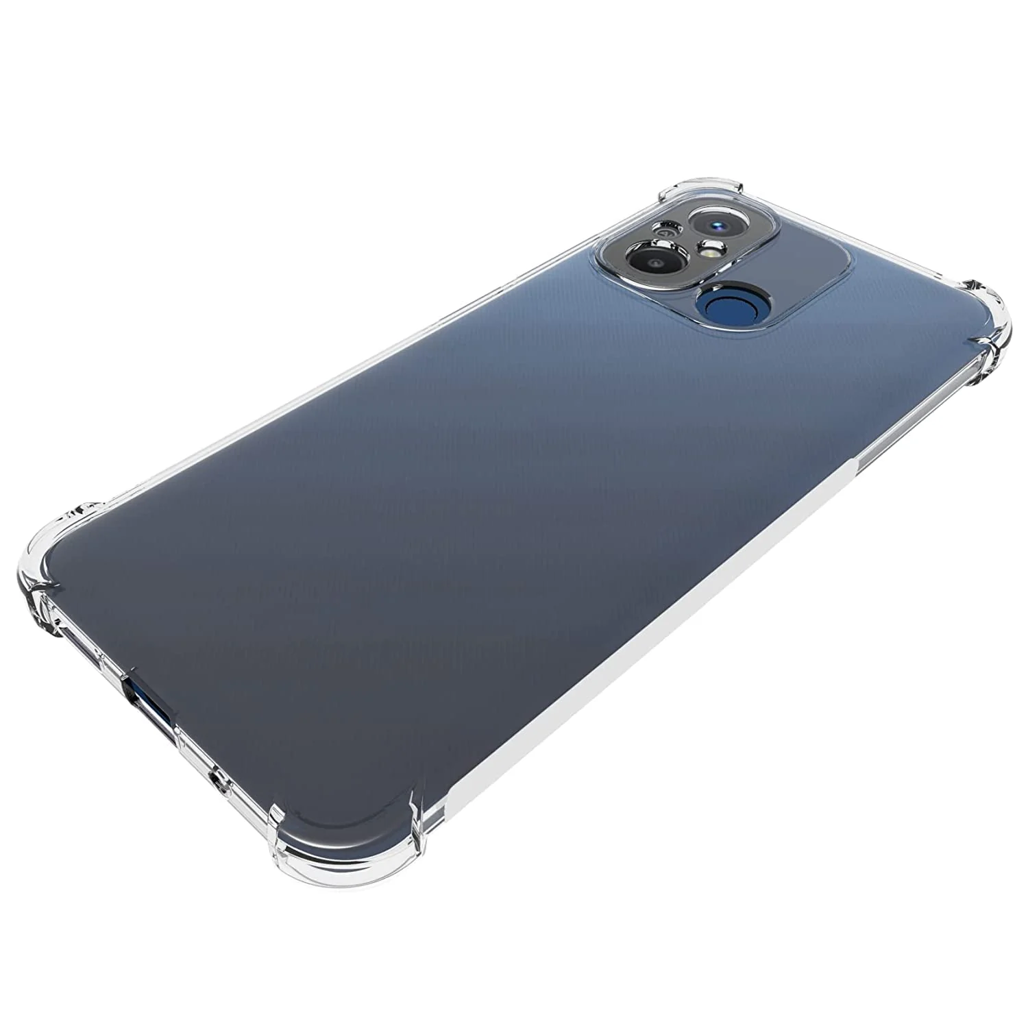 DL3 Mobilak Clear TPU Case for Xiaomi Redmi 12C / Redmi 11A / Poco C55, Camera protection, Shock-absorbing protection, Non-slip grip - Clear