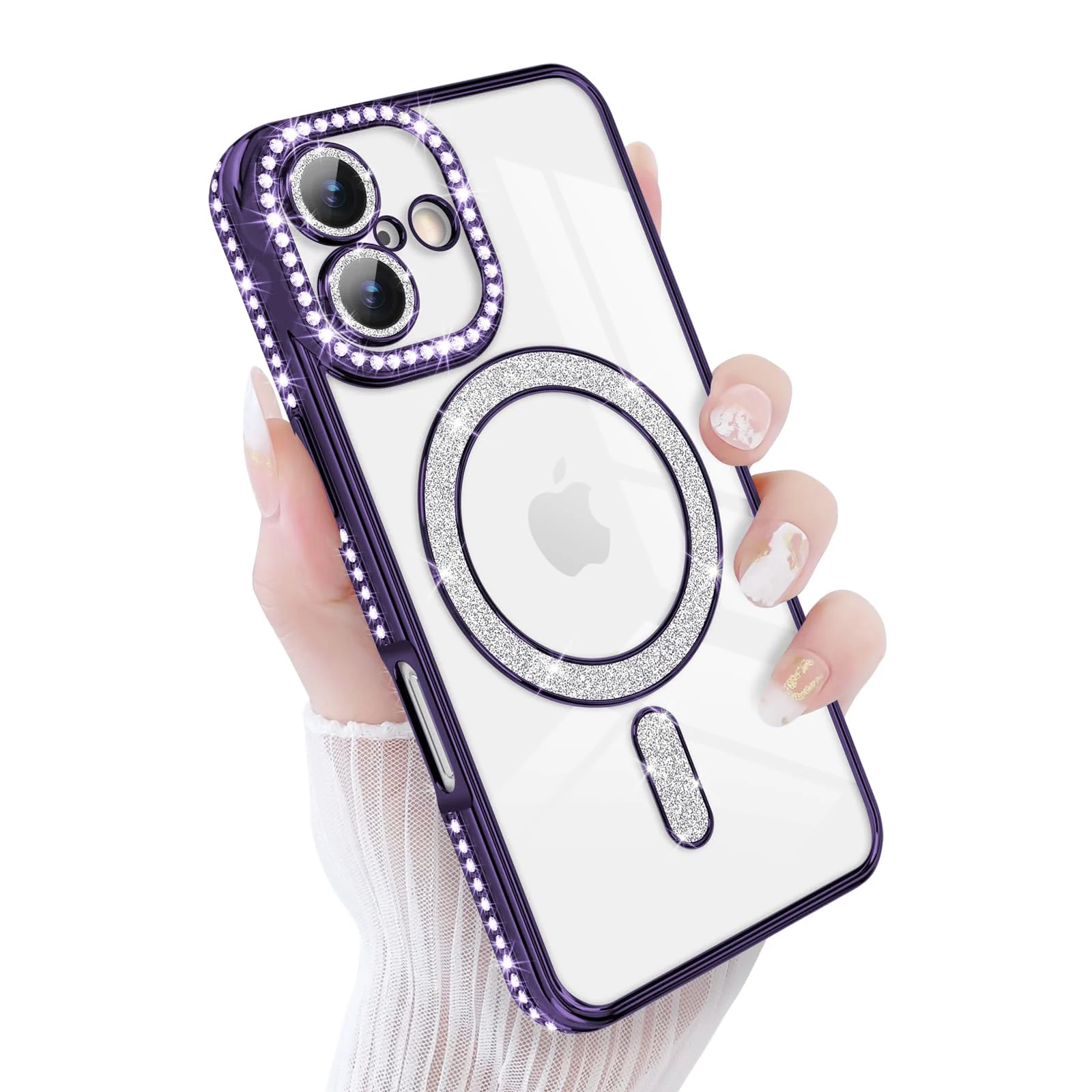 DL3 Mobilak MagSafe-Compatible Magnetic Case for iPhone 16 with Camera Protection and Magnetic Car-Mount Support