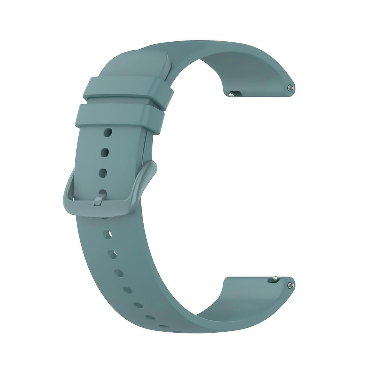 DL3 Mobilak Silicone Buckle Band 22MM Strap For Xiaomi Redmi Watch 5 Active/5 Lite/Samsung Galaxy Watch 3 45mm/Watch 46mm/Gear S3/Huawei watch GT5 GT4 GT3 GT2 GT 46MM/GT2E/GT3 Pro GT 5 Pro - Pine Green
