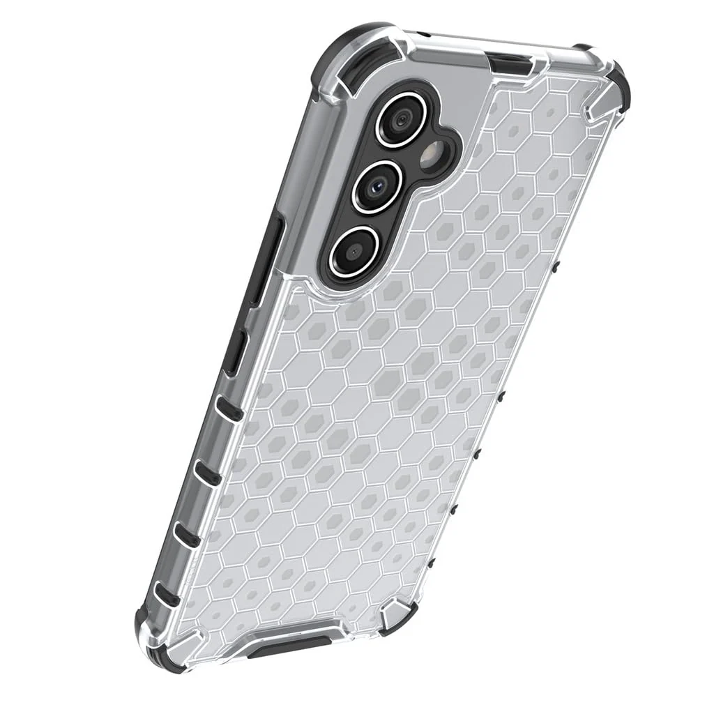 DL3 Mobilak Honeycomb Protective Case for Samsung Galaxy A54 5G, Shock-absorbing protection, Transparent design, Slim, lightweight profile - Clear
