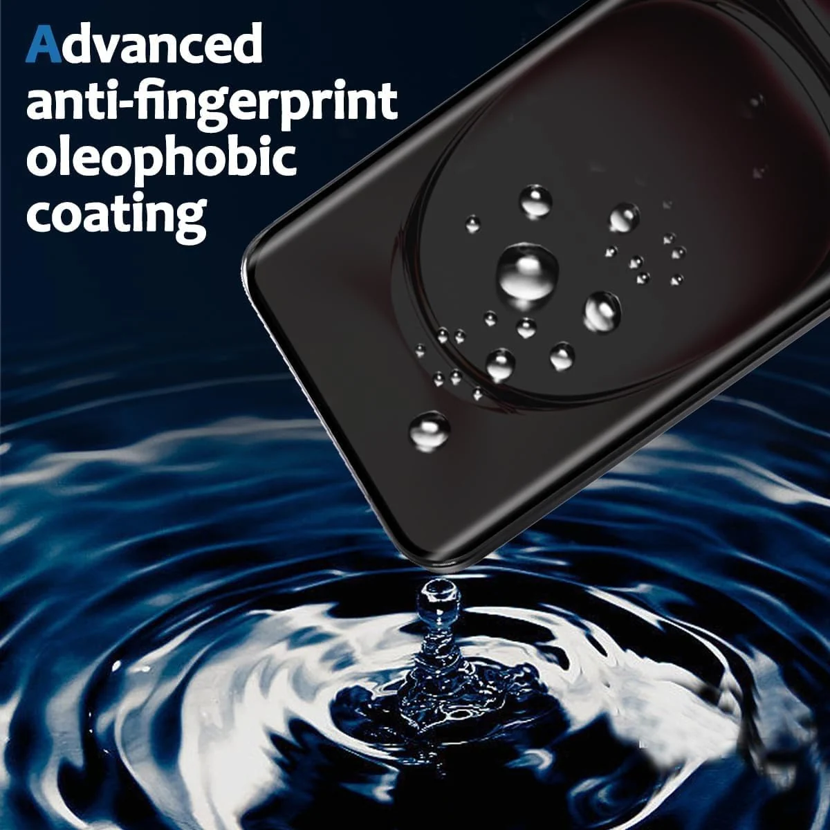 DL3 Mobilak Screen Protector for OPPO Reno 12 5G UV Glass Fingerprint Reader Support 3D Curved Anti-Spy Tempered Glass Screen Protector - Privacy