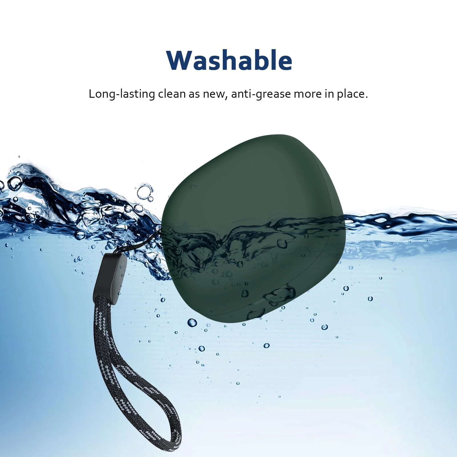 DL3 MOBILAK Silicone Cover Case Compatible with Soundcore R50i, Compatible with Soundcore P20i Portable Protective Case Cover With Keychain - Green