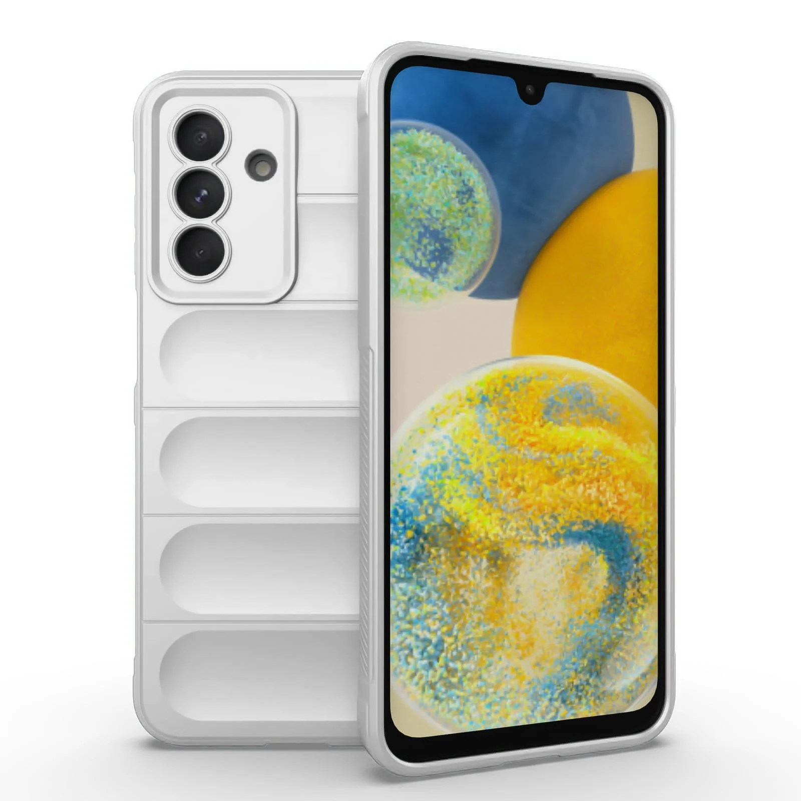 DL3 Mobilak Soft Silicone Protective Case for Samsung Galaxy A26 with Camera Protection and Shockproof Design - White