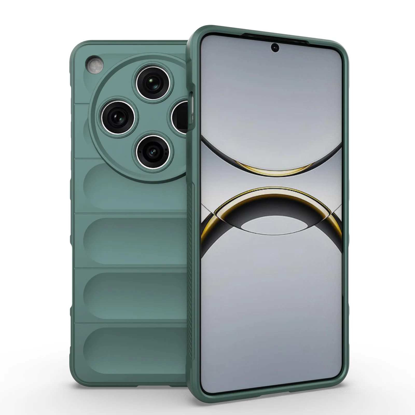 DL3 Mobilak Flexible Silicone and TPU Protective Case with Camera Protection for OPPO Find X8 Pro - Green