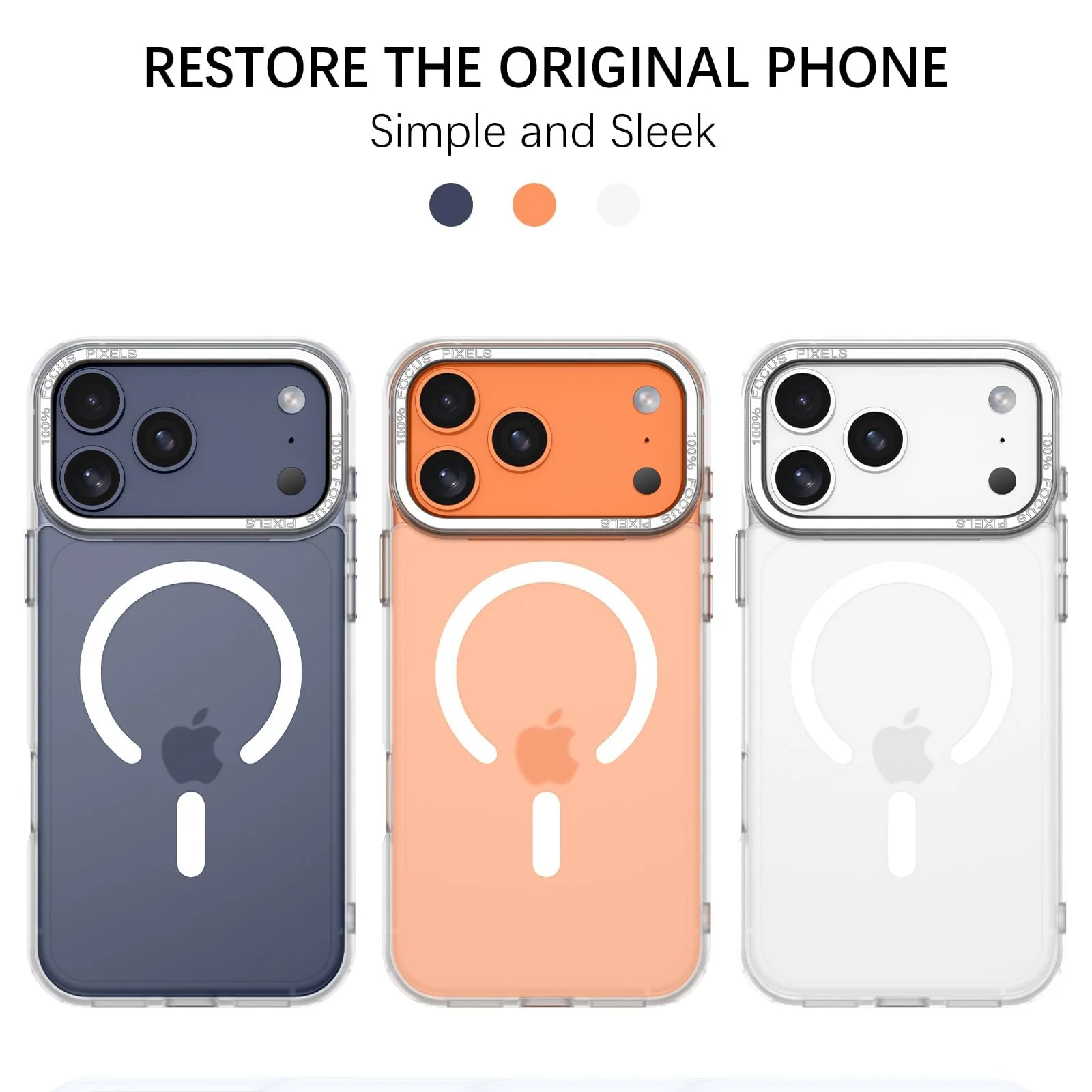 DL3 MOBILAK Protective Phone Case for Apple iPhone 18 Pro Max and 17 Pro Max - White