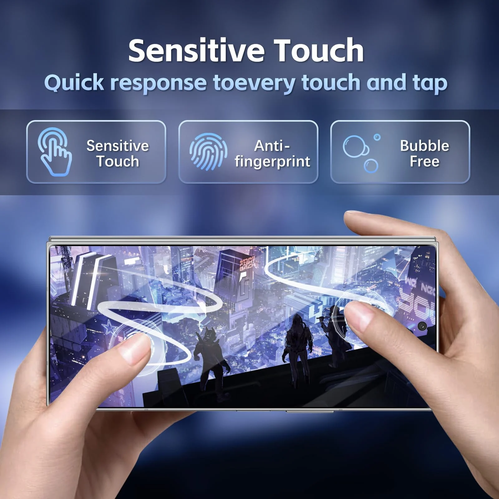 DL3 Mobilak Screen Protector for Samsung Galaxy Z fold 6, Tempered Glass Screen Saver Premium HD Protective, Scratch Resistant, NO-Bubble, 9H Hardness, Full Coverage Film - Clear