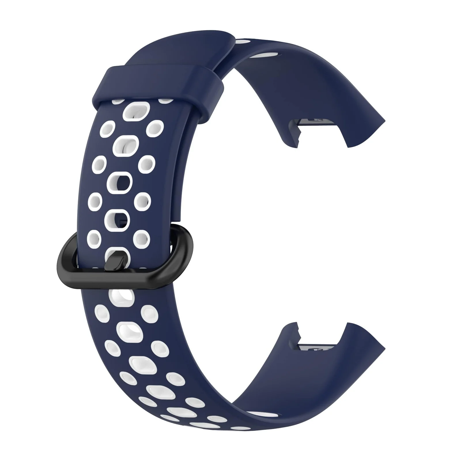 DL3 MOBILAK Strap Compatible with Xiaomi Redmi Watch 2 Lite/Poco Watch/Redmi Watch 2 / Horloge 2 Soft Replacement Sport Silicone Strap - Blue White