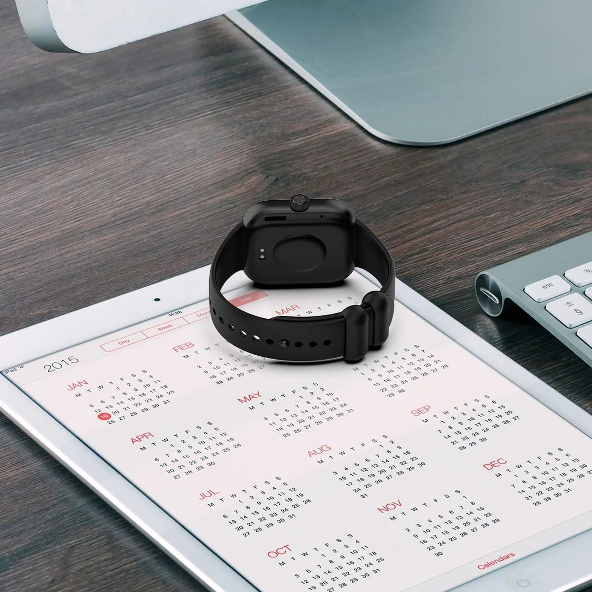 DL3 Mobilak Sport Strap Compatible with Xiaomi Redmi Watch 4/ Xiaomi Band 8 pro, Soft Silicone Sports Wristband for Men Women, Double Ring Adjustable Replacement - Black