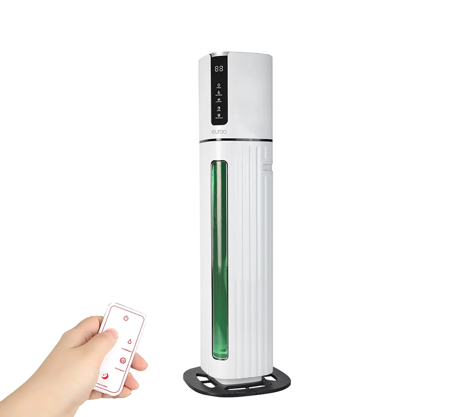 Mobigon Humidifiers for Bedroom Large Room - 8L Air Humidifier Large Room with Essential Oil Diffuser, Top Fill Cool Mist Humidifier for Home Bedroom Baby Nursery Whole House Office Plant - White Black