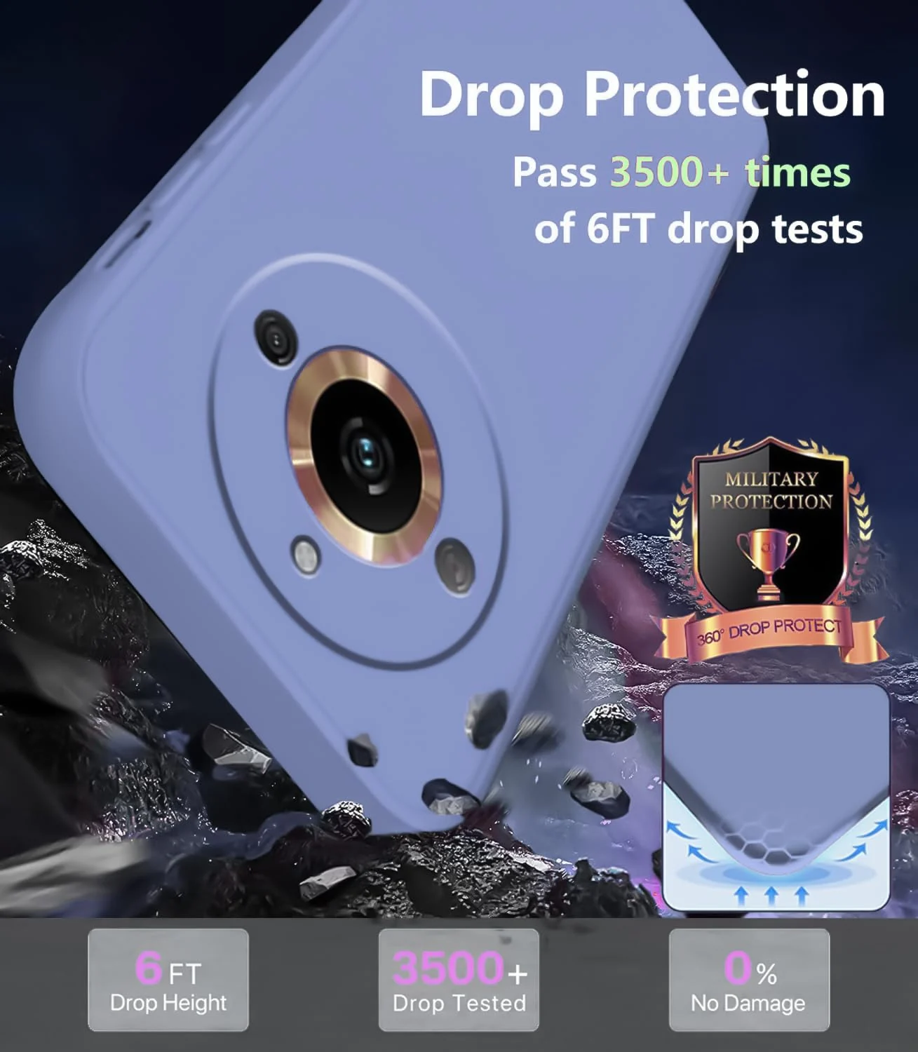 DL3 Mobilak Liquid Silicone Protective Case with Soft Microfiber Lining with Full Camera Protection for realme 11 Pro & realme 11 Pro+ Plus 5G - Baby Blue