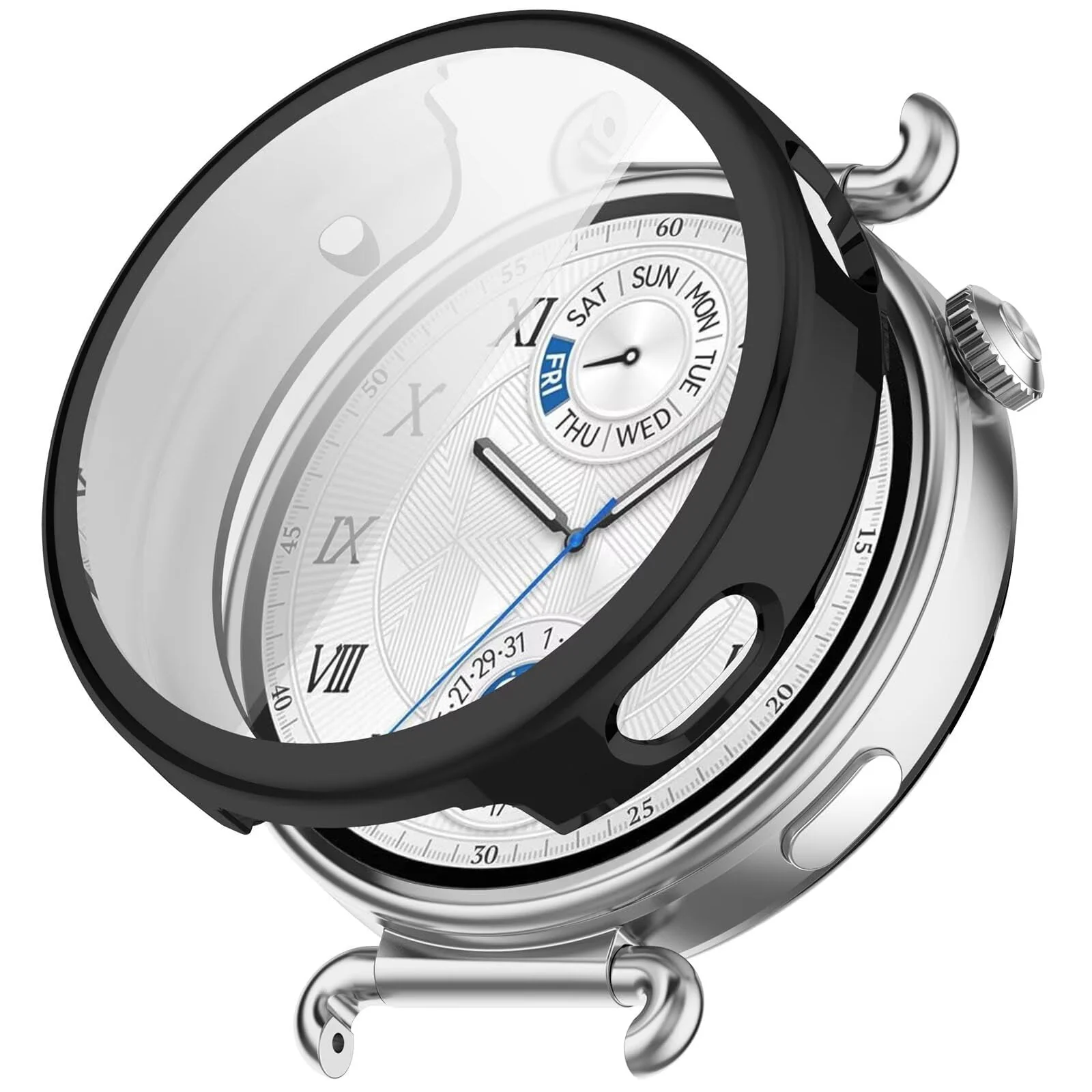 DL3 Mobilak Case for Huawei Watch GT6 41mm 2025, Case with Screen Protector, HD Protection Cover, Soft Silicone Screen Protector Cover for Huawei Watch GT 6 41mm 2025