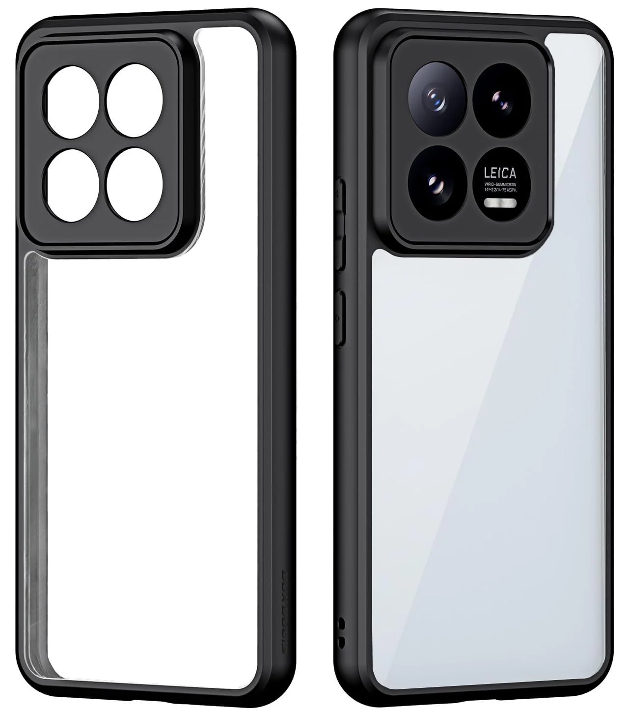 DL3 Mobilak Clear TPU Case for Xiaomi 14 Pro, Camera protection, Shock-absorbing protection, Scratch-resistant surface - Black
