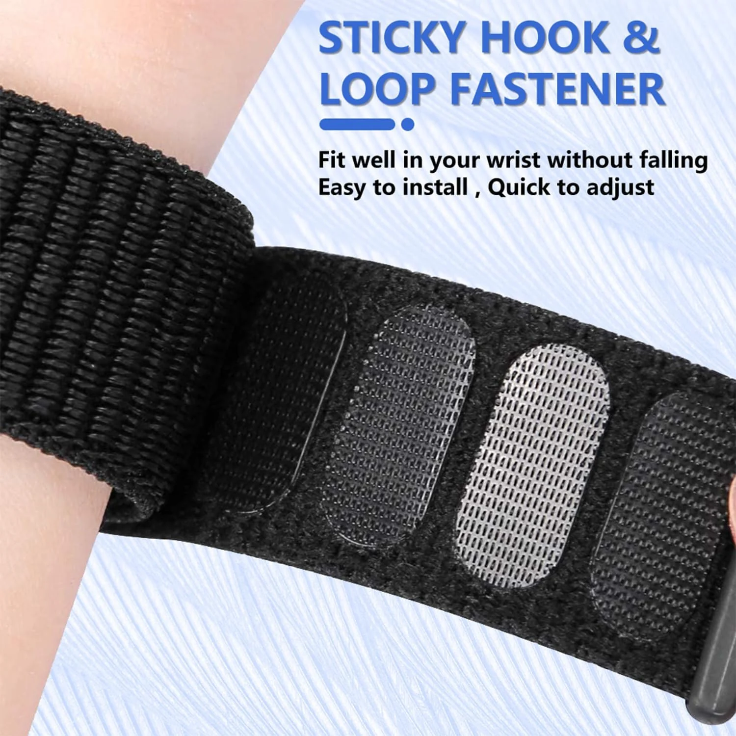 DL3 MOBILAK Elastic Nylon Watch Strap for Huawei Watch Fit 3 / Fit 4 / Fit 4 Pro / Fit 5 / Fit 5 Pro, Black