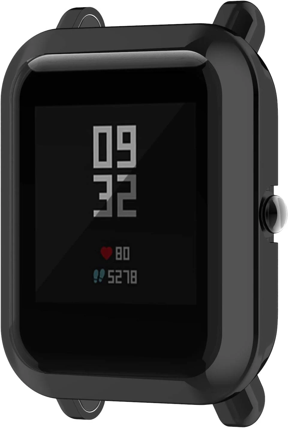 DL3 Mobilak Case Compatible with Amazfit GTS 2 Mini/Bip U Pro/Bip S/Bip Lite Case All-Around Screen Protector Watch Soft TPU Shockproof Cover Slim Guard Thin Bumper Shell Protector - Black