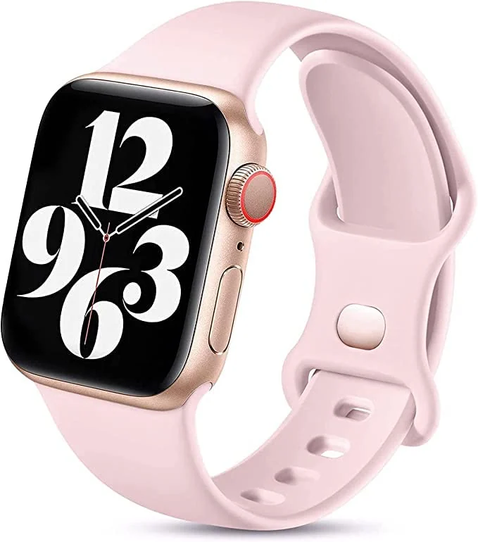 42MM/44MM/45MM/49MM — DL3 Mobilak Bands Compatible with Apple Watch Ultra 49mm 45mm 44mm 42mm 41mm 40mm 38mm, Replacement Soft Silicone Strap for iWatch Ultra 2 Series 9/8/7/6/5/4/3/2/1 SE (42MM/44MM/45MM/49MM)