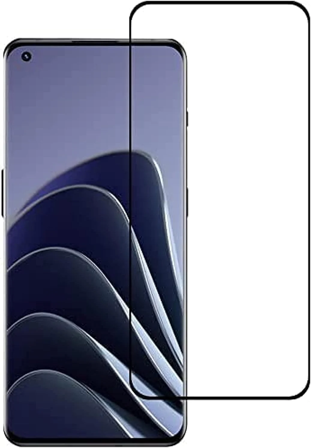 DL3 Mobilak 5D Full Glass Screen Protector For OnePlus 10 Pro 5G Frame Protector - Black
