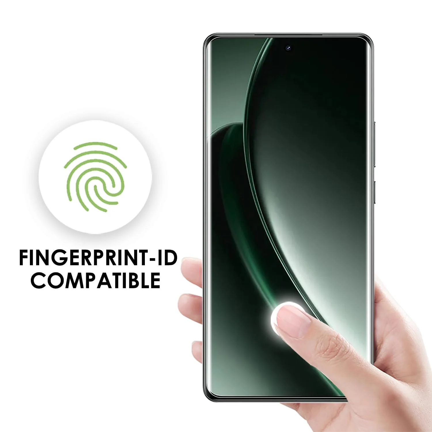 DL3 Mobilak Li-to Screen Protector realme GT6/GT Neo6/GT Neo 6 SE/GT 6T [Liquid UV Tempered Glass] Full Screen adhesive [Sensitive Touch][Fingerprint Sensor Compatible] HD - Clear