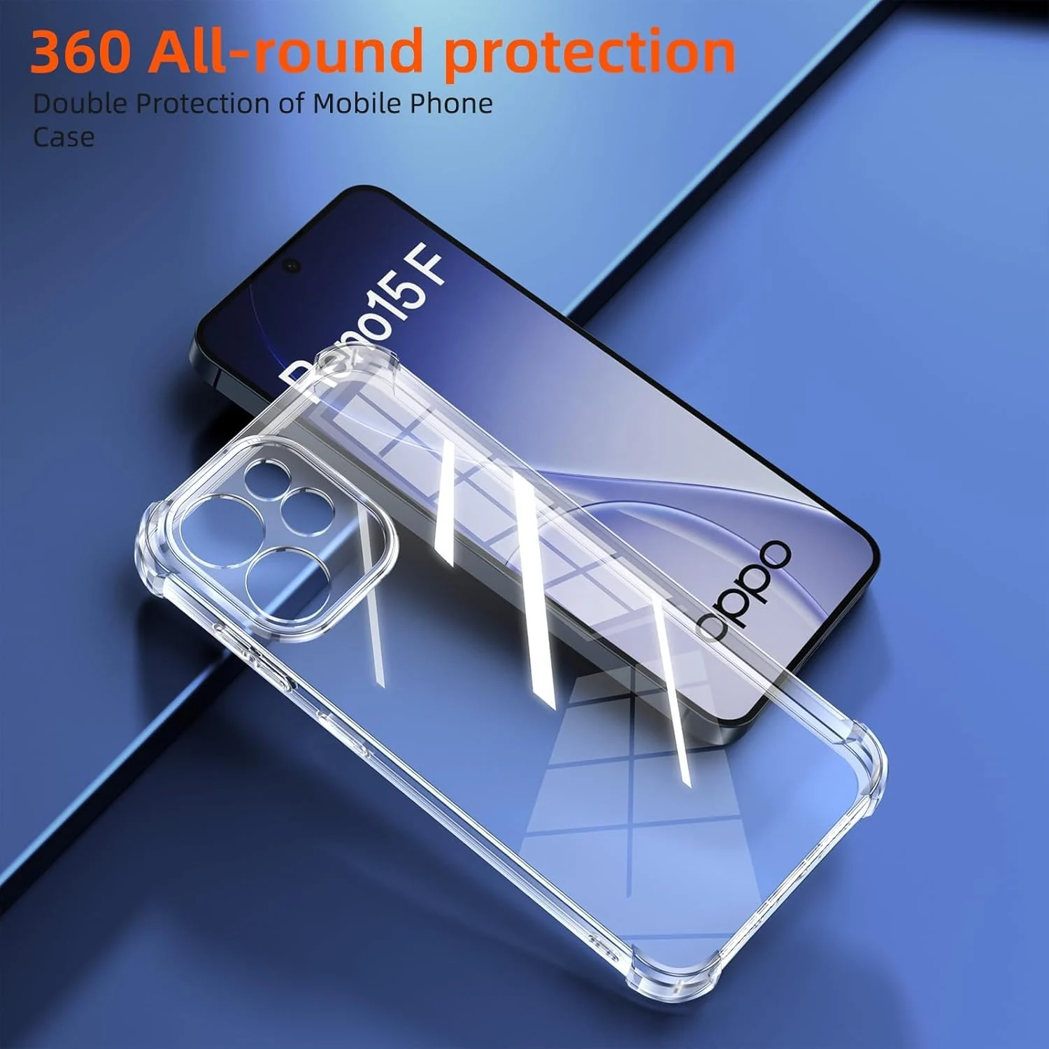 DL3 Mobilak Clear Protective Case for OPPO Reno 15 F / Reno 15F - Clear