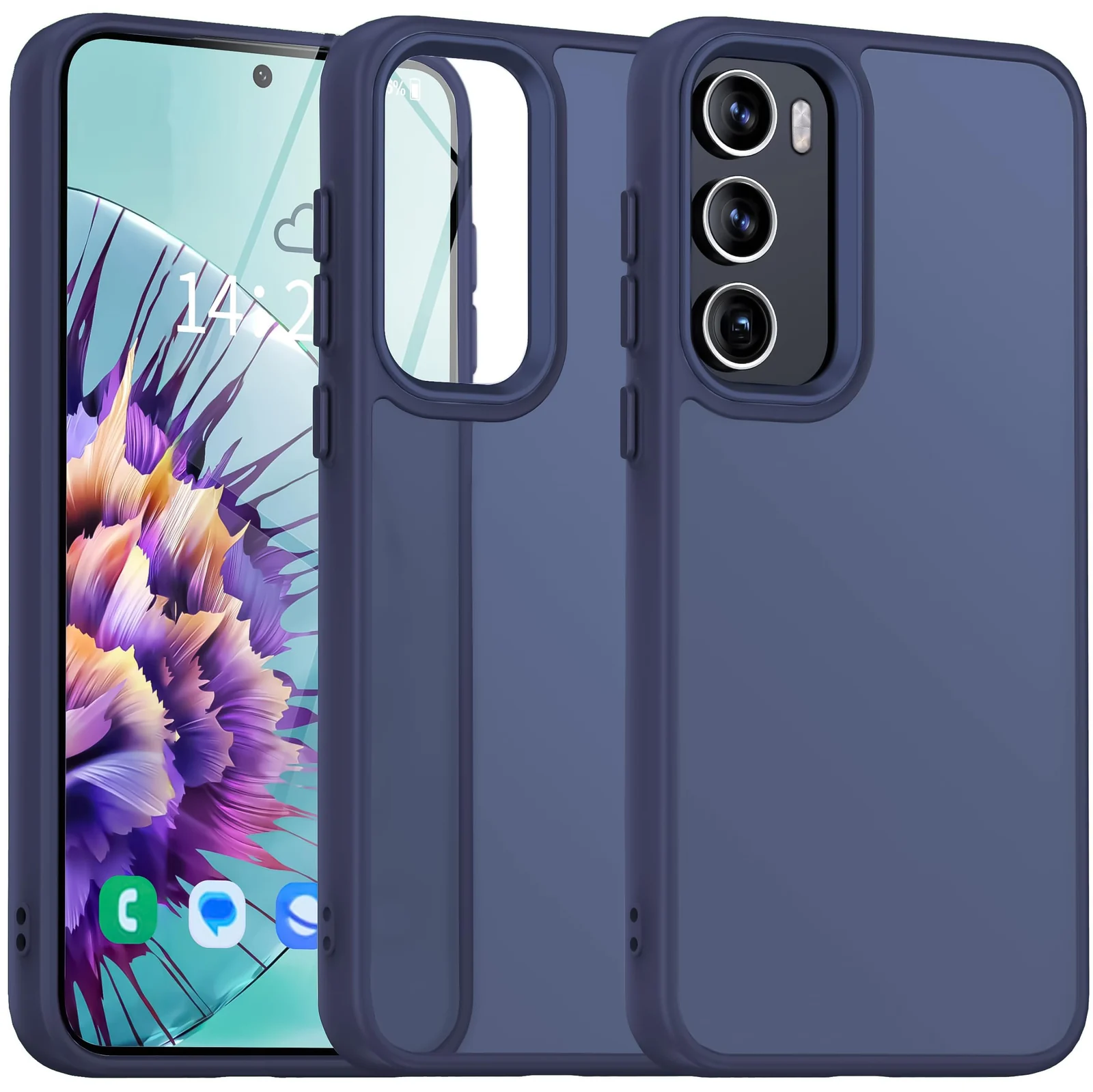 Dl3 Mobilak Matte Case for Oppo Reno 12 5G, Shockproof Drop Protection, Frosted Translucent Matte Back Phone Cover, Anti-Fingerprint (Gray)