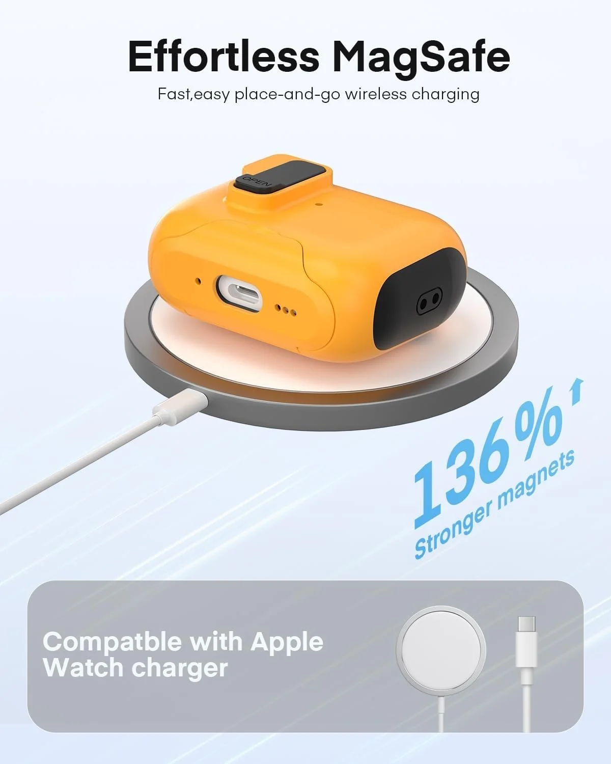 DL3 Mobilak for AirPods 3rd Generation Case Cover with Lock, Military Armor Cool AirPods 3 Case with Keychain for Men Women Hard Shell Shockproof Air Pod 3 for AirPod 3rd Gen 2021 - Orange Black