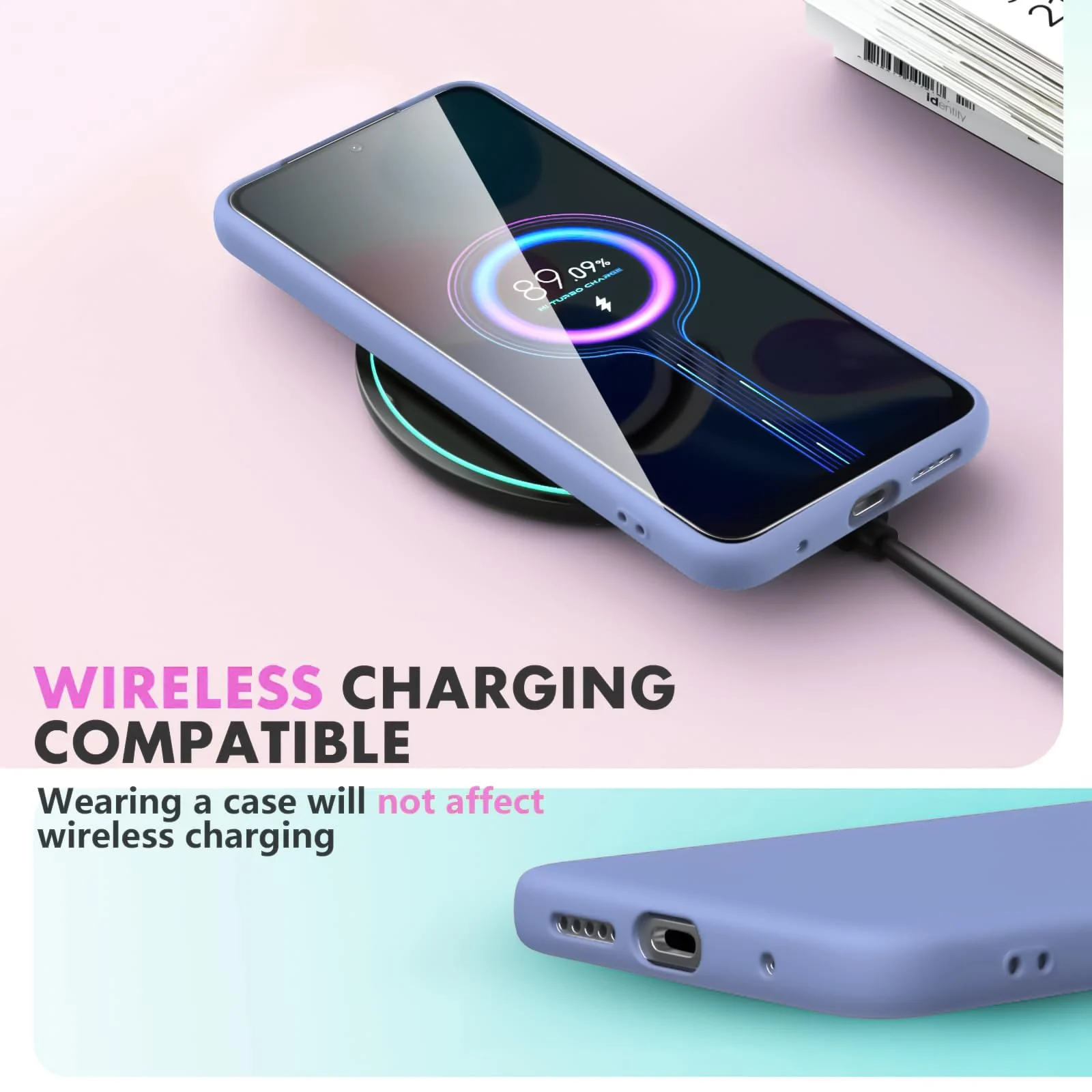 DL3 Mobilak Liquid Silicone Protective Case with Soft Microfiber Lining with Full Camera Protection for Xiaomi Redmi Note 12 Pro 4G / Redmi Note 11 Pro 4G&5G - Baby Blue