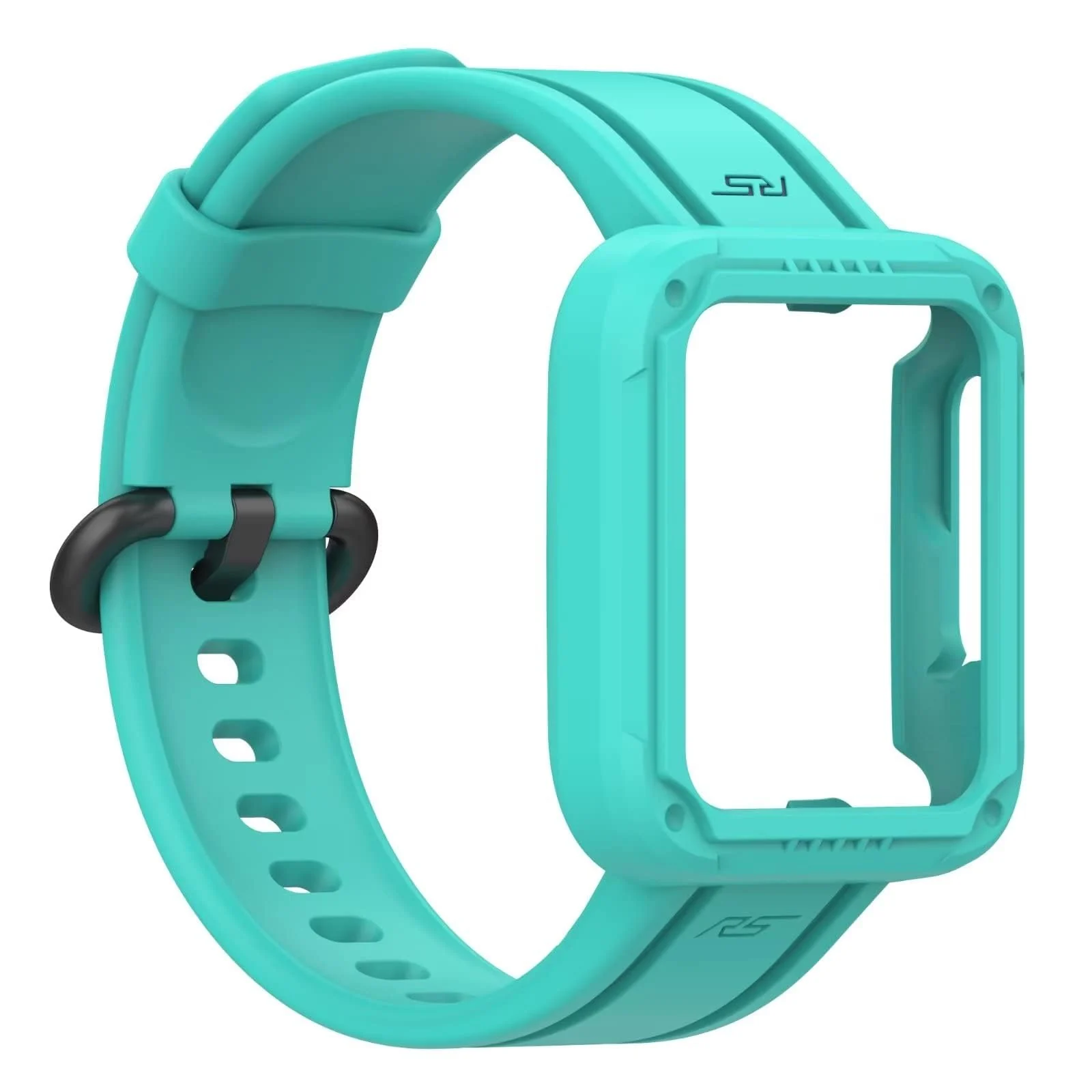 DL3 MOBILAK Replacement Wrist Band Compatible with Xiaomi MI Watch Lite/Redmi Watch 2 Lite/Poco Watch/Redmi Watch 2/Horloge 2, Adjustable Soft Silicone Wrist Strap with Cover (Teal)