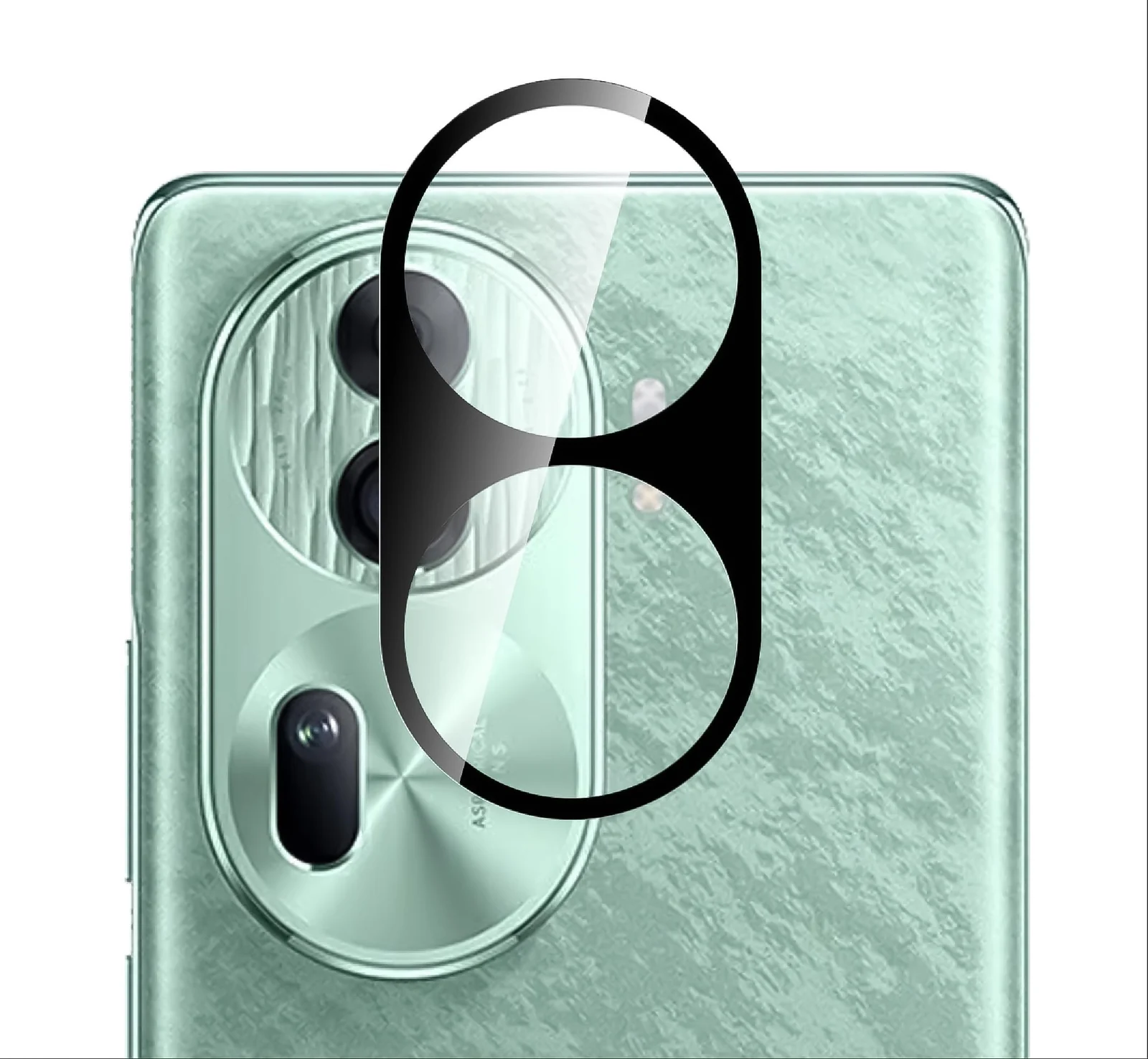DL3 Mobilak OPPO Reno 11 5G | OPPO Reno 11 Pro 5G Camera Lens Protector Tempered Glass Screen Protector HD [Full Coverage][Anti-Scratch] Drop Protection Ultra Clear/Thin Lens Protector Case - Black