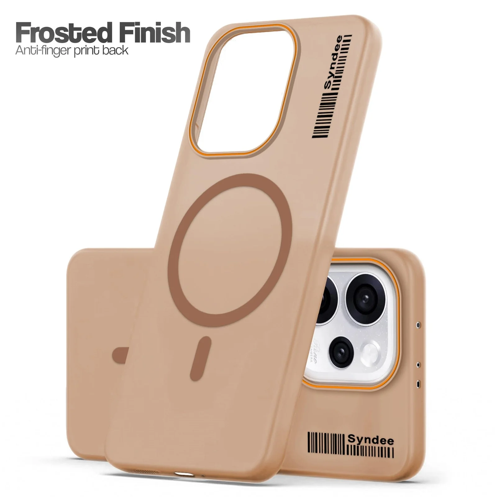 DL3 Mobilak Case Back Cover for Honor 400 5G Case, Sleek Frosted Translucent Back Only Compatible with Wireless Magnetic Accessories | Anti-Scratch Shockproof Phone Case - Brown