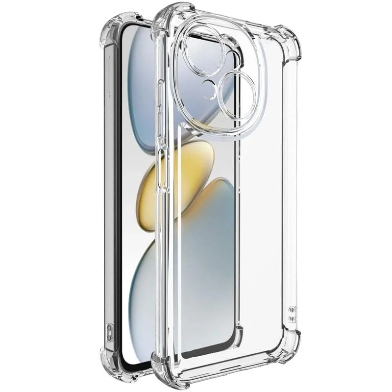 DL3 Mobilak Case Compatible with Tecno Spark Go 1/Go 2025, Cover SiliconeTransparent TPU Gorilla Anti-shock Protector Camera Shockproof Corners - Clear