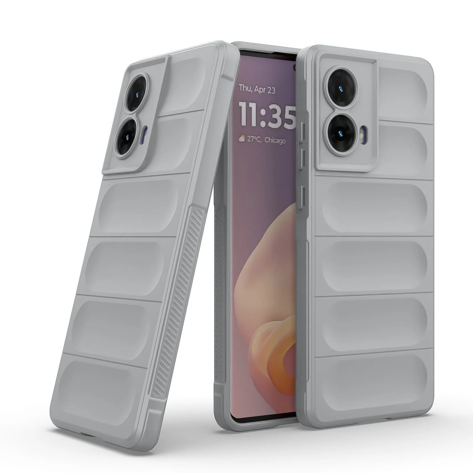 DL3 Mobilak Rugged Protective Case for Motorola Moto G85 5G / Motorola Edge 50 Fusion, Camera protection, Shock-absorbing protection, Non-slip grip - Gray