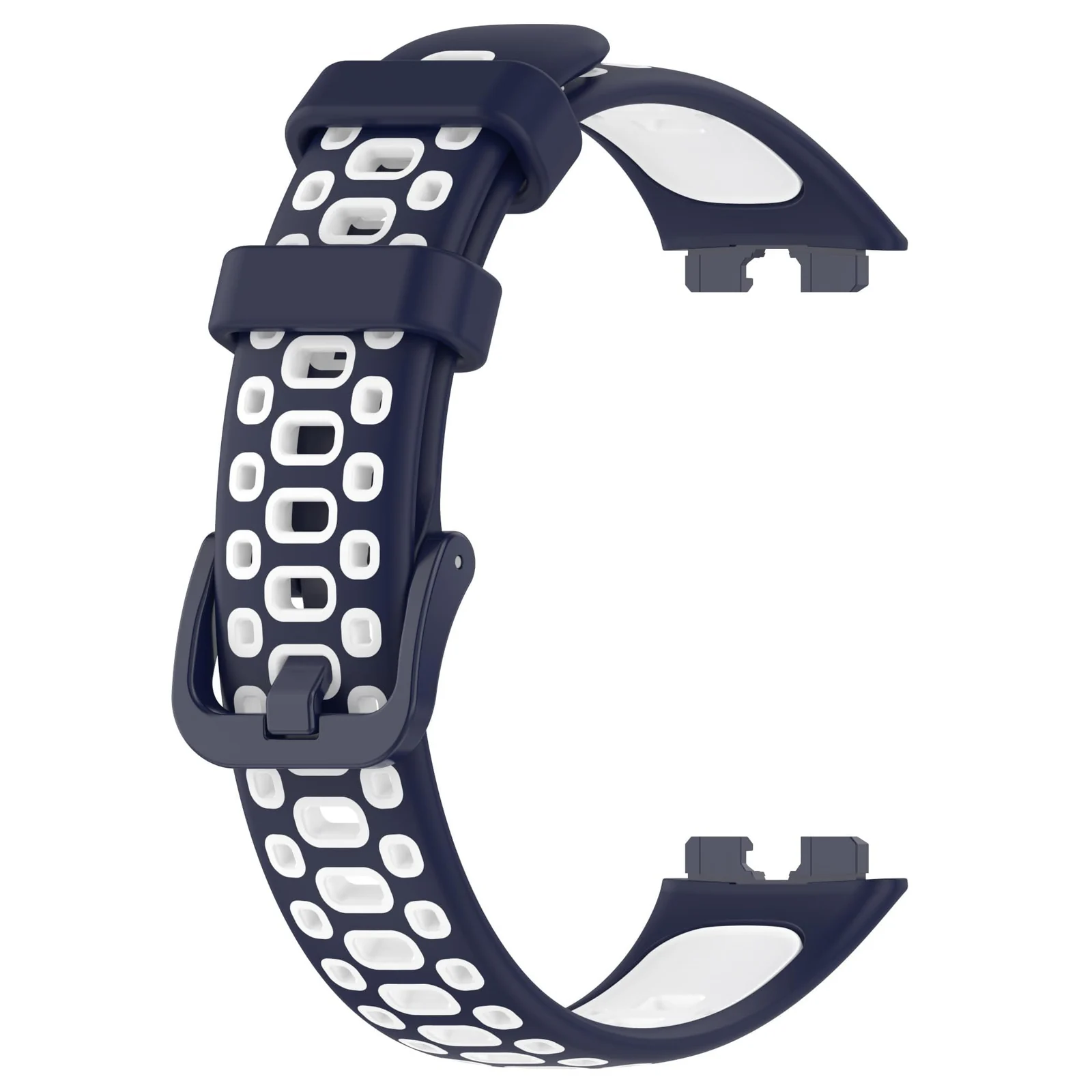 DL3 Mobilak Strap for HUAWEI Band 9 / HUAWEI Band 8 Replacement Band, Silicone Belt, Soft, Waterproof, Sweatproof, Easy to Put on and Take Off, HUAWEI Band 8/Band 9 Replacement Strap, Sport Band - Blue & White